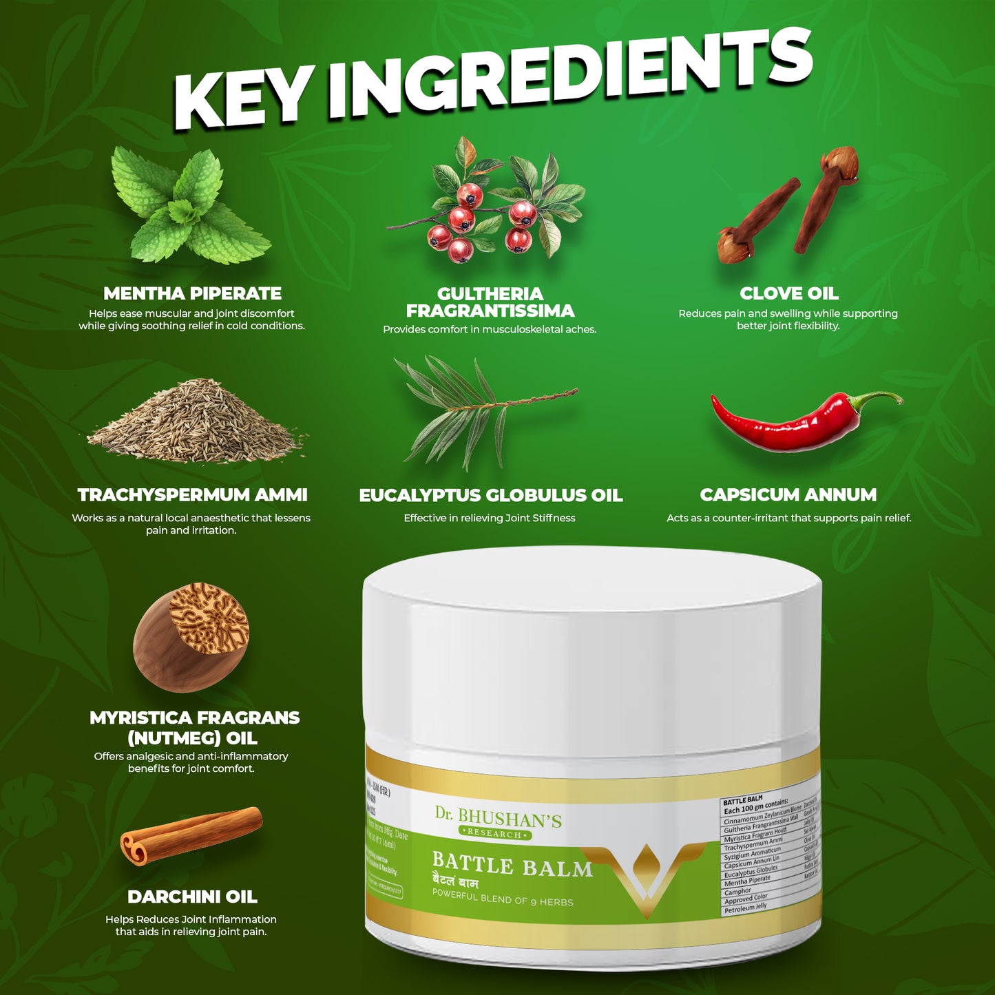 Battle Balm for Joint Pain - 55 ML