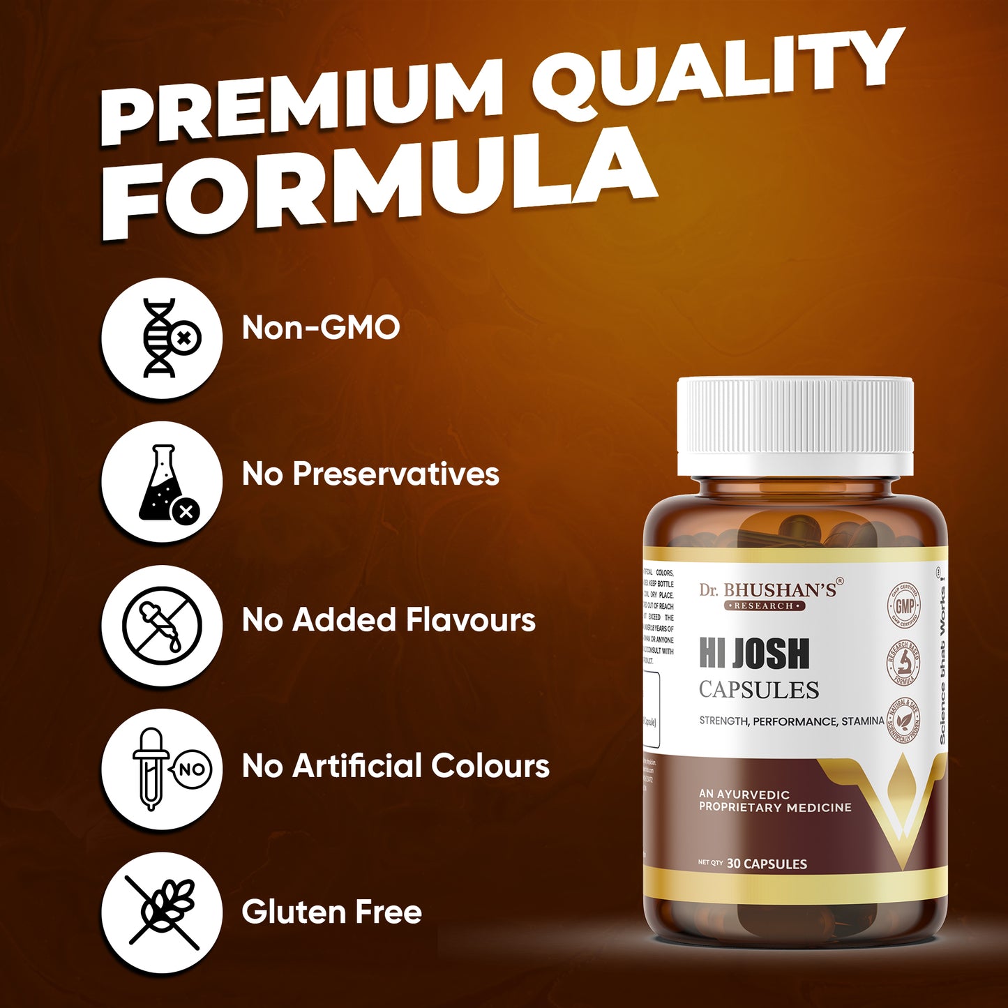 Hi Josh Capsules for Strength & Stamina - 30 Capsules