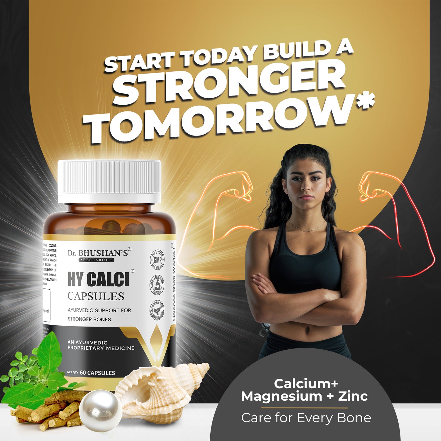 Hycalci Capsules for Strong Bones - 60 Capsules