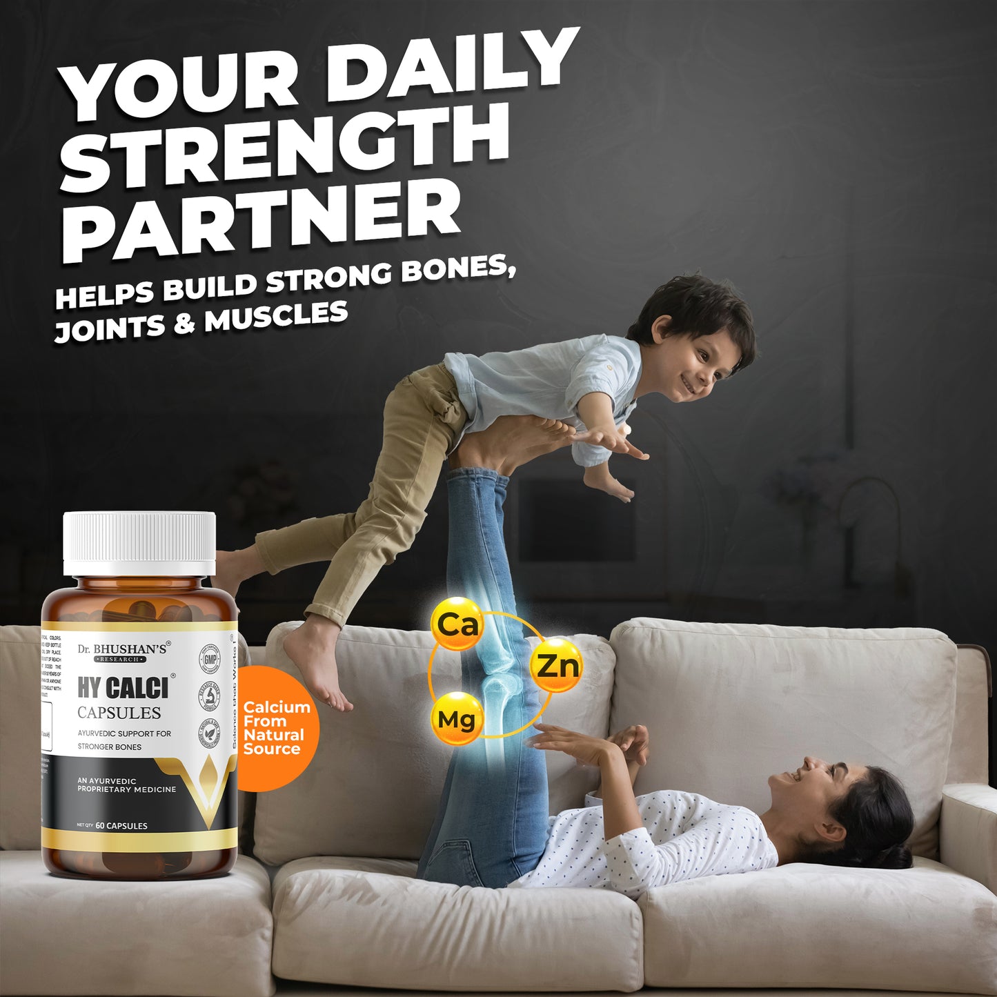 Hycalci Capsules for Strong Bones - 60 Capsules