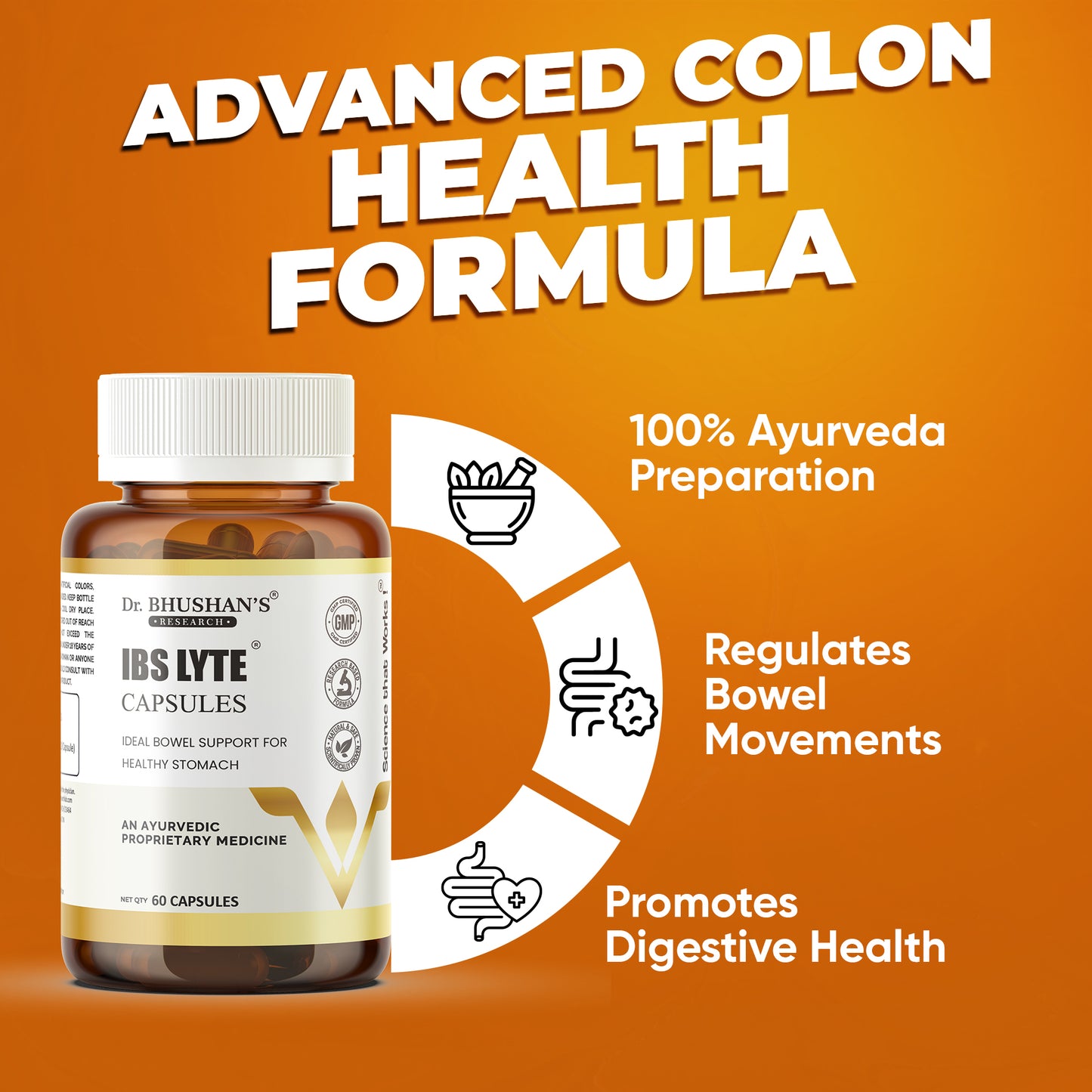 IBS Lyte Capsules for Strong Gut - 60 Capsules