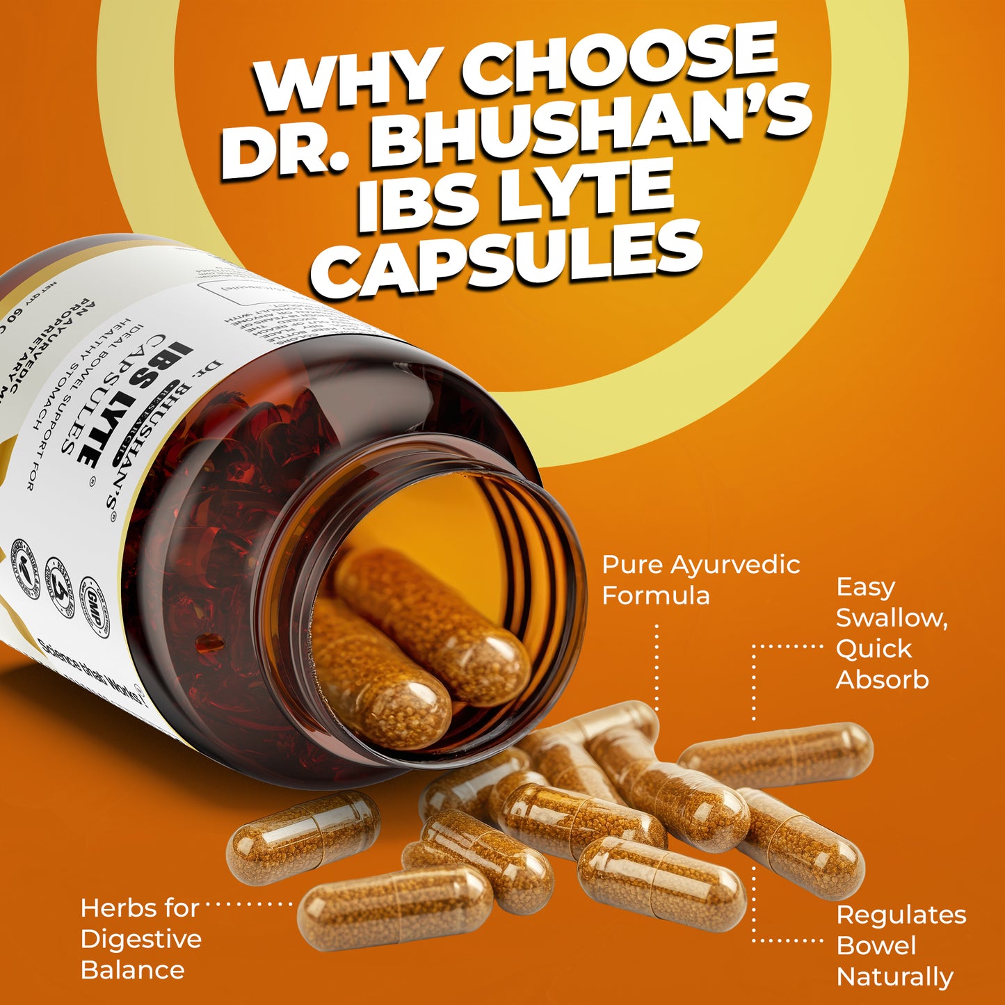 IBS Lyte Capsules for Strong Gut - 60 Capsules