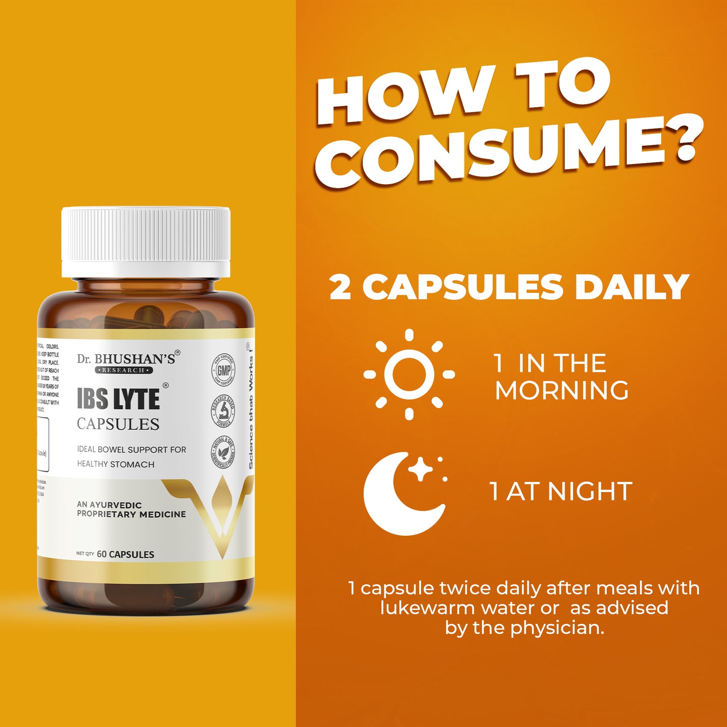 IBS Lyte Capsules for Strong Gut - 60 Capsules