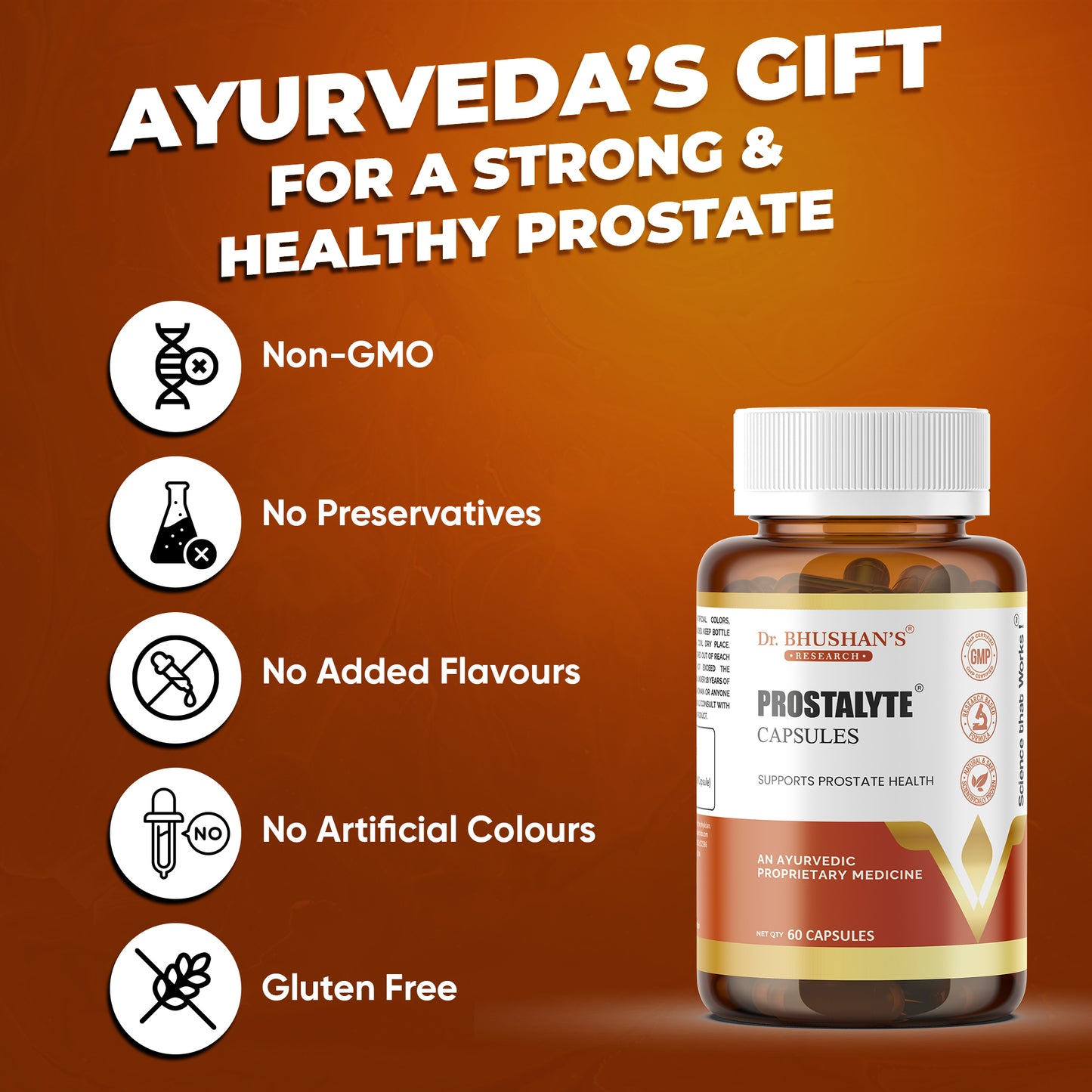 Prostalyte Capsules for Prostate - 60 Capsules