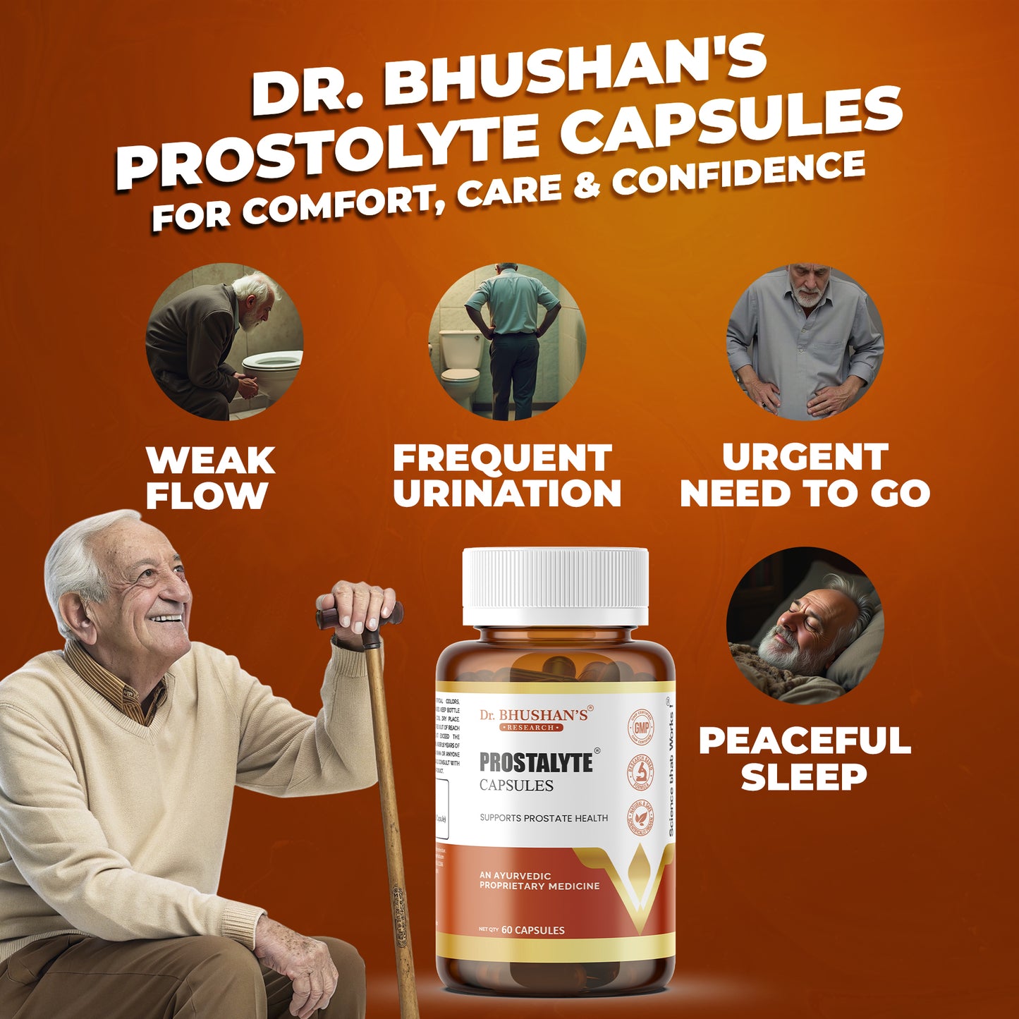 Prostalyte Capsules for Prostate - 60 Capsules