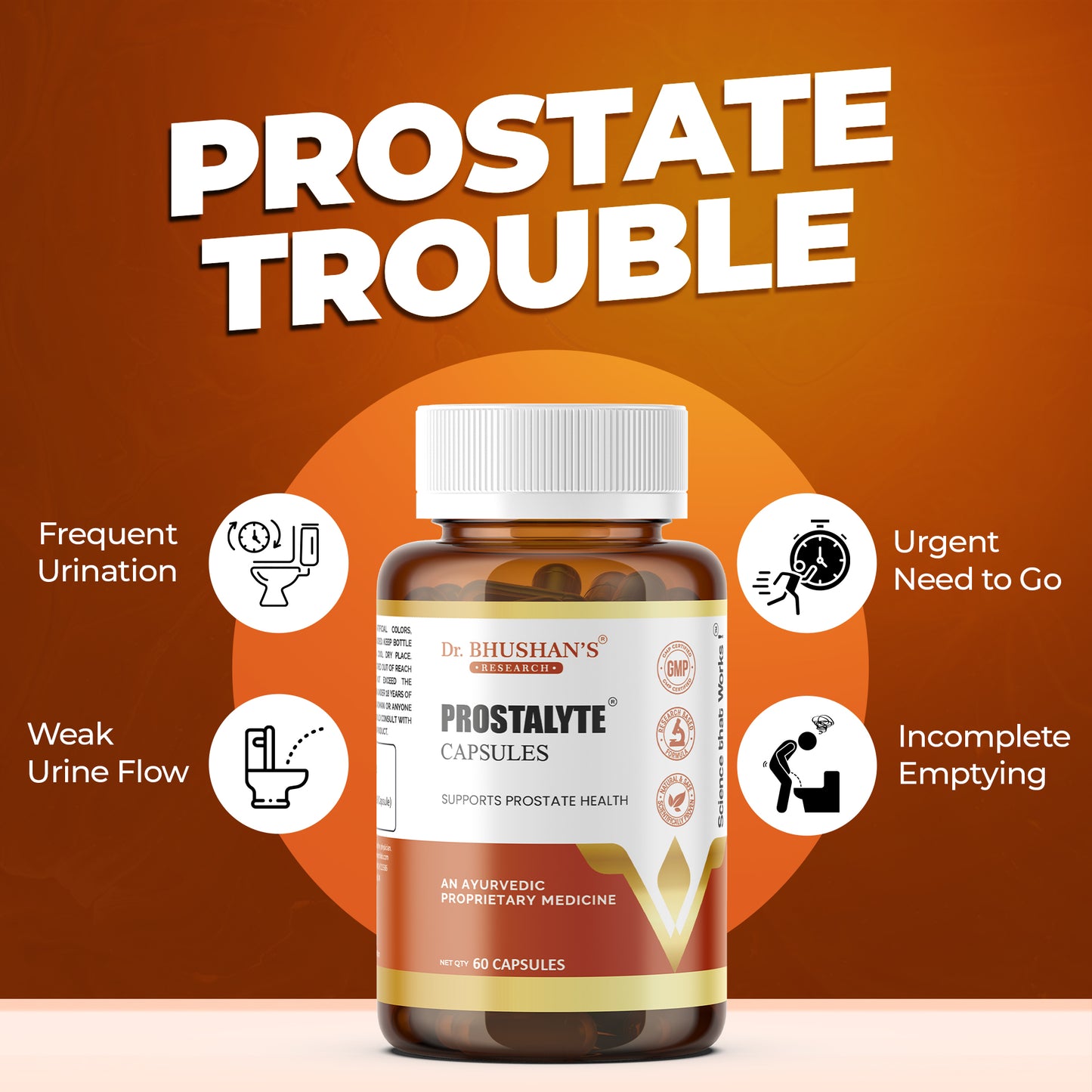 Prostalyte Capsules for Prostate - 60 Capsules