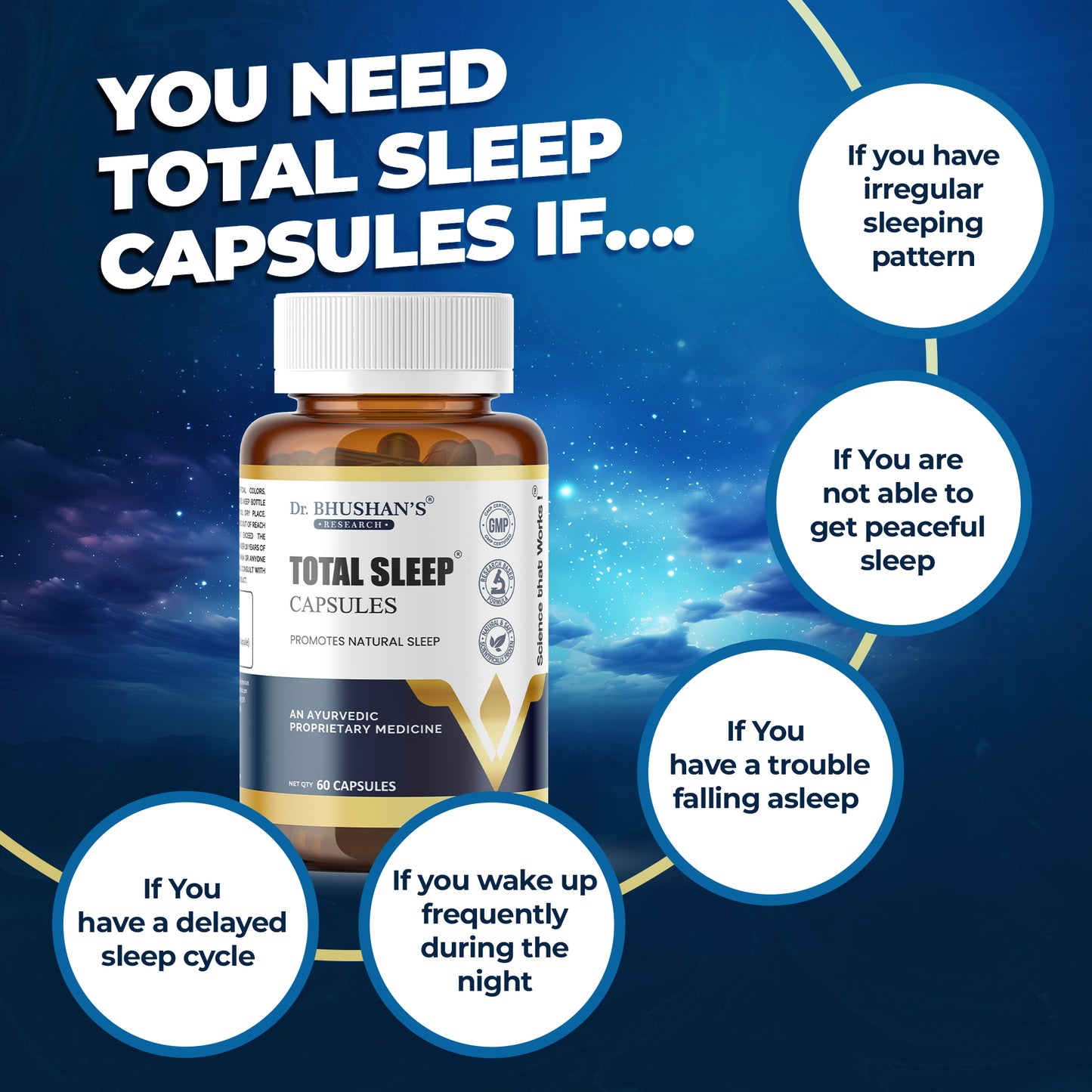Total Sleep Capsules for Insomnia - 60 Capsules