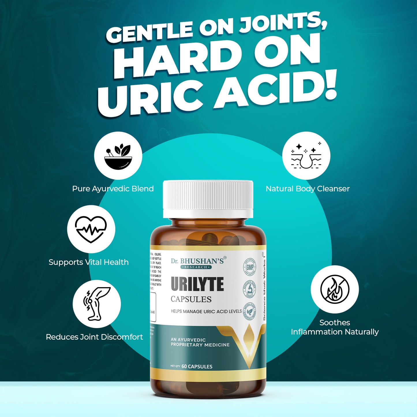 Urilyte Capsule for Uric Acid - 60 Capsules