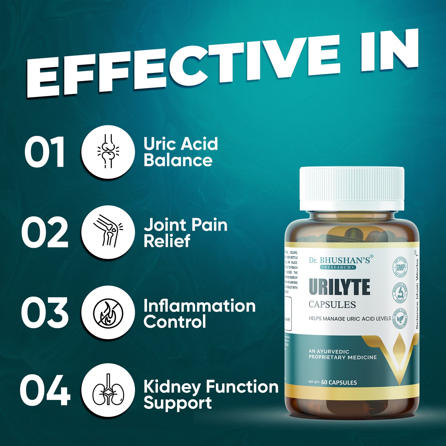 Urilyte Capsule for Uric Acid - 60 Capsules