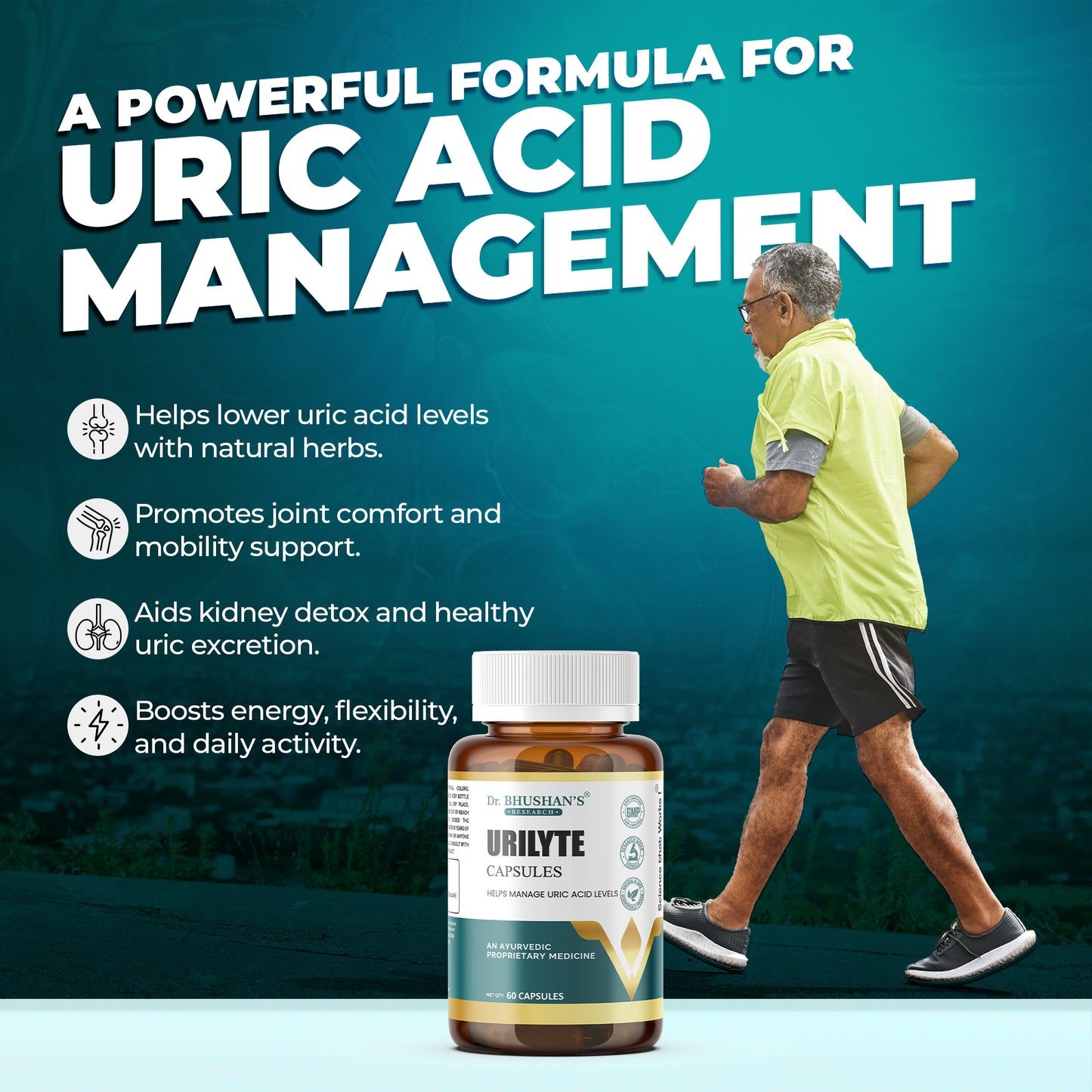 Urilyte Capsule for Uric Acid - 60 Capsules