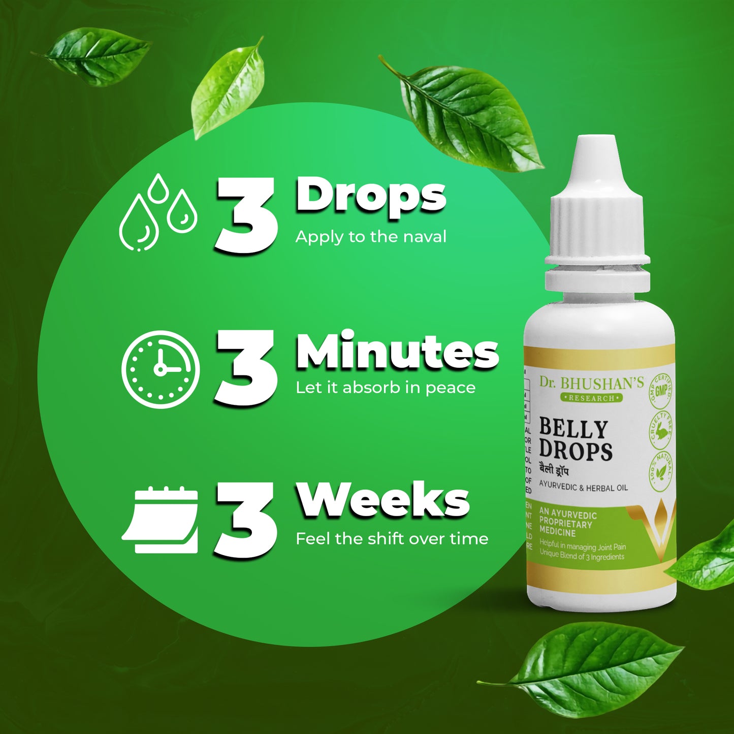 Belly Drops for Synovial Fluid (Grease) Regeneration - 15 ML