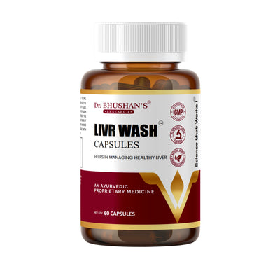 Livr Wash Capsules for Fatty Liver & Liver Detox - 60 Capsules