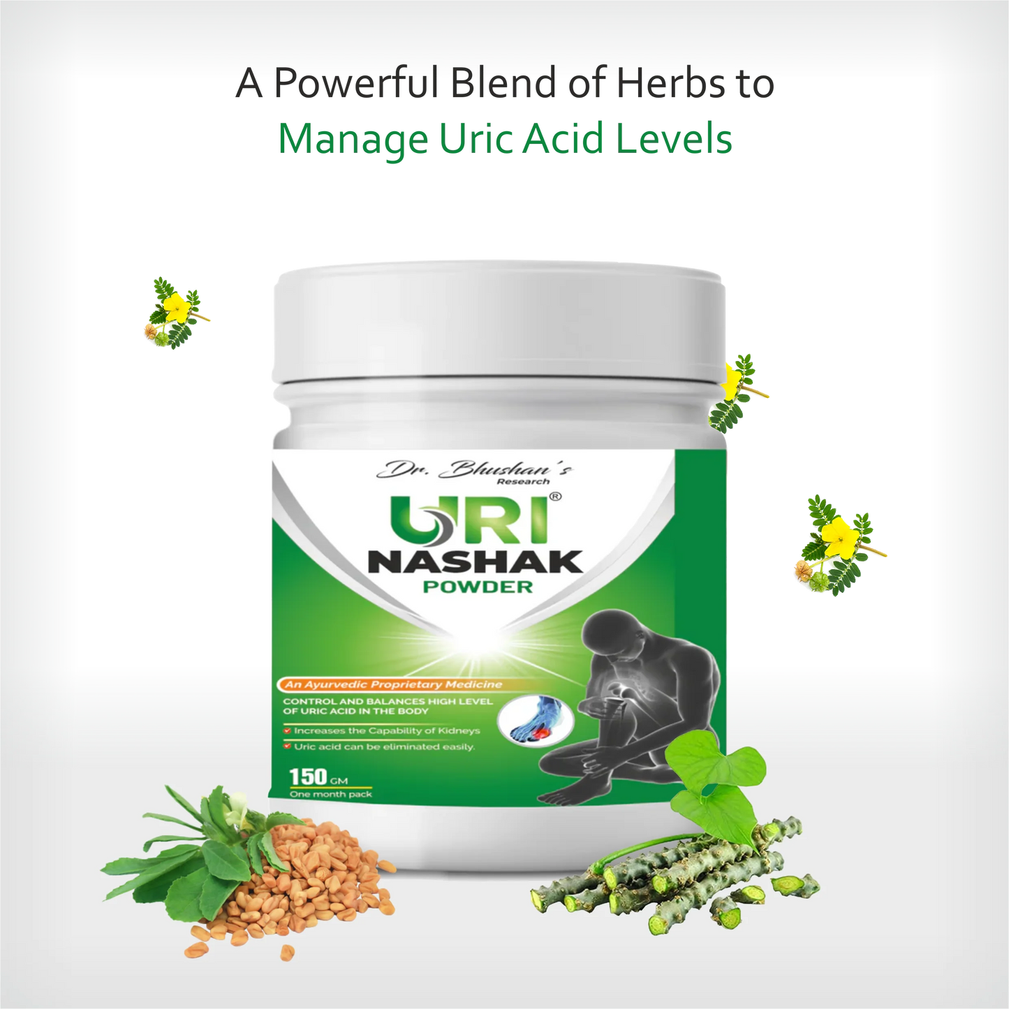 Uri Nashak Powder for Uric Acid - 150 GM